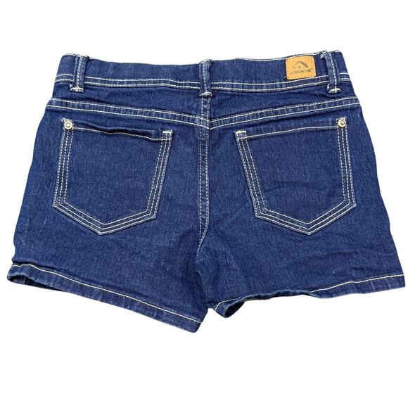 Jordache Girls Size 10 (26 x 3) Sequined American Flag Star Denim Shorts - Picture 2 of 12